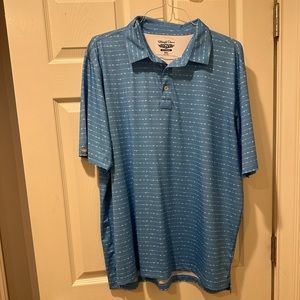 Straight Down Performance golf polo